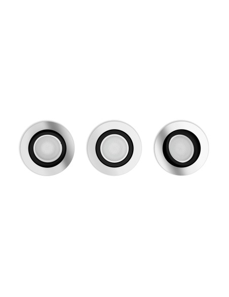 Philips Hue White and Color ambiance Centura Faretto Smart ad incasso rotondo Alluminio 3 pack