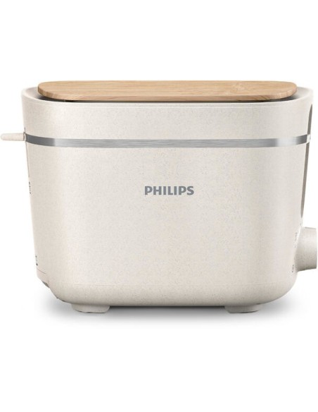Philips Eco Conscious Edition, Tostapane in plastica a base biologica, 2 fette, 830W, vassoio raccogli briciole HD2640 10