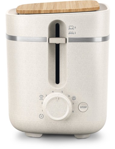 Philips Eco Conscious Edition, Tostapane in plastica a base biologica, 2 fette, 830W, vassoio raccogli briciole HD2640 10