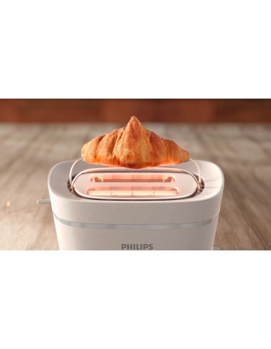Philips Eco Conscious Edition, Tostapane in plastica a base biologica, 2 fette, 830W, vassoio raccogli briciole HD2640 10