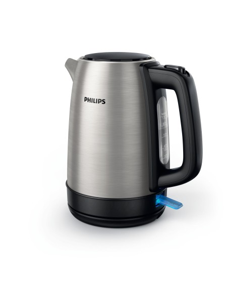 Philips Daily Collection Bollitore in metallo da 1,7 l con spia e coperchio a molla