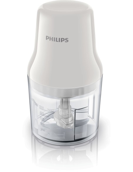 Philips Daily Collection Tritatutto 450 W, recipiente in plastica da 0,7 l, 2 lame
