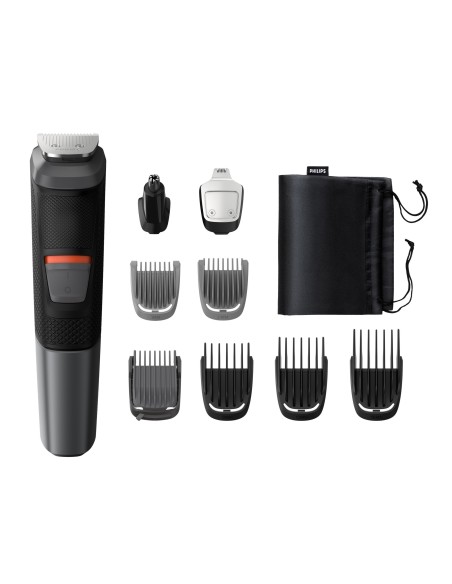 Philips MULTIGROOM Series 5000 9 accessori Tecnologia DualCut 9 in 1, Barba e capelli