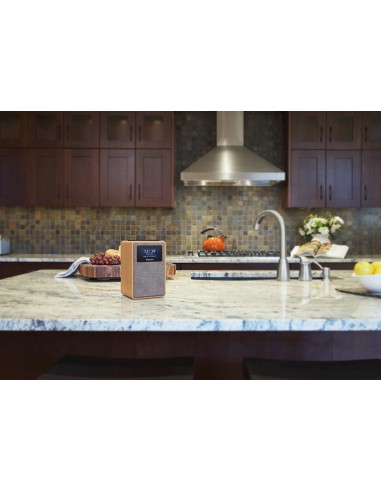 Philips TAR5005 10 radio Orologio Digitale Grigio, Legno