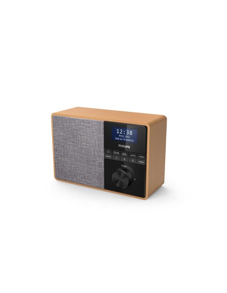 Philips TAR5505 10 radio Portatile Digitale Nero, Grigio, Legno