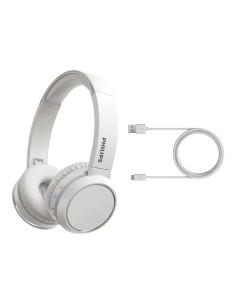 Philips 4000 series TAH4205WT 00 cuffia e auricolare Wireless A Padiglione Musica e Chiamate USB tipo-C Bluetooth Bianco 2