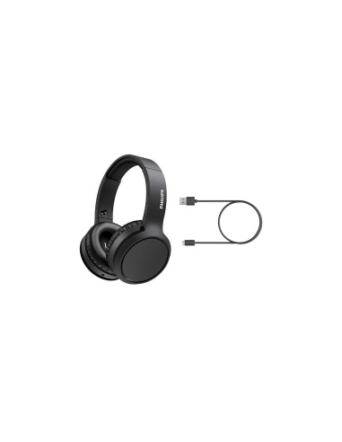 Philips TAH5205BK 00 cuffia e auricolare Con cavo e senza cavo A Padiglione Musica e Chiamate USB tipo-C Bluetooth Nero