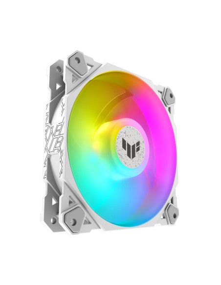 ASUS TUF GAMING TF120 ARGB WHITE EDITION Case per computer Raffreddatore d'aria 12 cm Bianco 1 pz