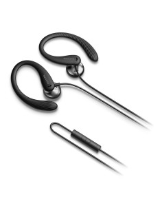 Philips TAA1105BK 00 Cuffie con Filo per Fitness e Sport, Microfono, IPX2 Resistenti al Sudore, Supporti per l'orecchio 2