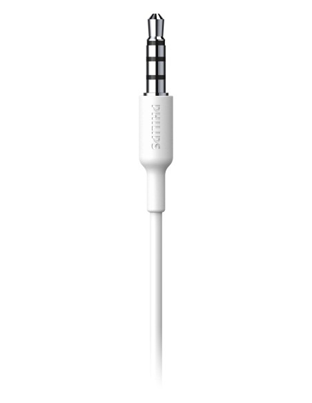 Philips TAA1105WT 00 Cuffie con Filo per Fitness e Sport, Microfono, IPX2 Resistenti al Sudore, Supporti per l'orecchio