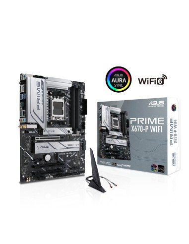 ASUS PRIME X670-P WIFI AMD X670 Presa di corrente AM5 ATX