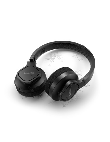 Philips TAA4216BK 00 cuffia e auricolare Con cavo e senza cavo A Padiglione Sport USB tipo-C Bluetooth Nero
