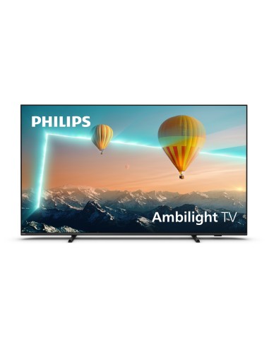 Philips AMBILIGHT tv 55" Android TV UHD 4K 55PUS8007, HDR10+ e Dolby Vision, Ready for Gaming, Smart TV, Dolby Atmos, NOVITÀ