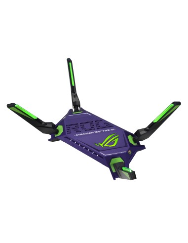 ASUS ROG Rapture GT-AX6000 AiMesh EVA Edition router wireless Dual-band (2.4 GHz 5 GHz) Nero, Blu