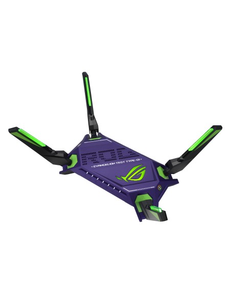 ASUS ROG Rapture GT-AX6000 AiMesh EVA Edition router wireless Dual-band (2.4 GHz 5 GHz) Nero, Blu