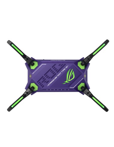 ASUS ROG Rapture GT-AX6000 AiMesh EVA Edition router wireless Dual-band (2.4 GHz 5 GHz) Nero, Blu