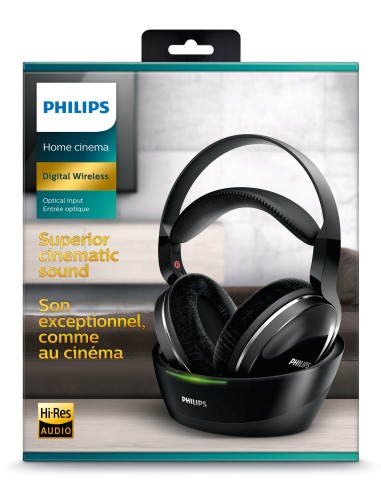 Philips SHD8850 12 cuffia e auricolare Cuffie Wireless A Padiglione MUSICA Nero