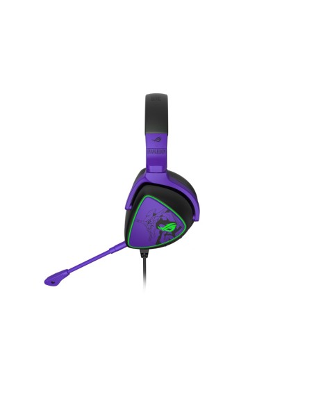 ASUS ROG Delta S EVA Edition Auricolare Cablato A Padiglione Giocare USB tipo-C Blu