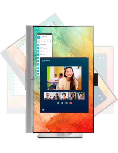 HP EliteDisplay E273m 68,6 cm (27") 1920 x 1080 Pixel Full HD LED Nero, Argento