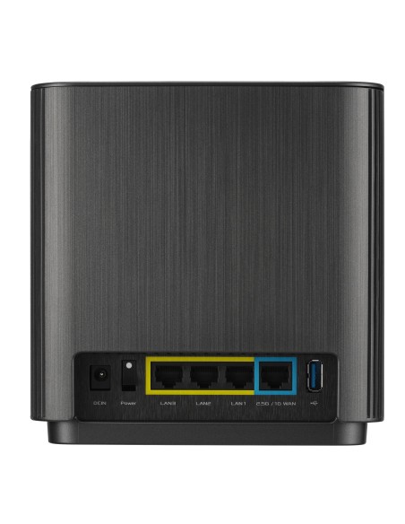 ASUS ZenWiFi AX (XT9) AX7800 2er Set Schwarz Banda tripla (2.4 GHz 5 GHz 5 GHz) Wi-Fi 6 (802.11ax) Nero 4 Interno