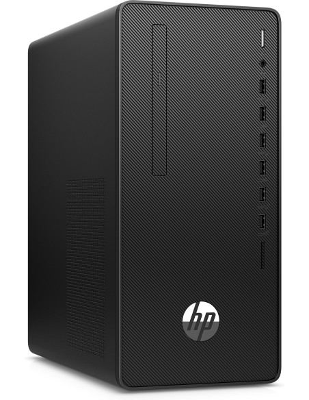 HP 290 G4 i3-10100 Micro Tower Intel® Core™ i3 8 GB DDR4-SDRAM 256 GB SSD FreeDOS PC Nero