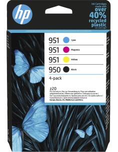 HP Confezione da 4 cartucce di inchiostro originali 950 951, nero, ciano, magenta, giallo