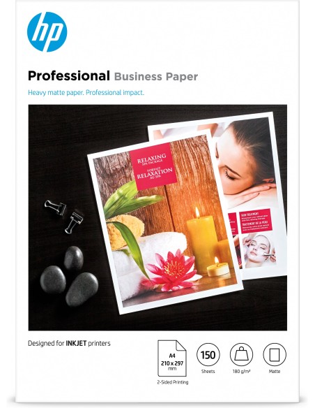 HP Professional Business Paper, Matte, 180 g m2, A4 (210 x 297 mm), 150 sheets