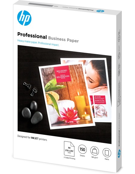 HP Professional Business Paper, Matte, 180 g m2, A4 (210 x 297 mm), 150 sheets