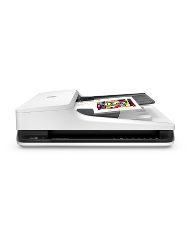 HP Scanjet Pro 2500 f1 Scanner piano e ADF 1200 x 1200 DPI A4 Nero, Bianco