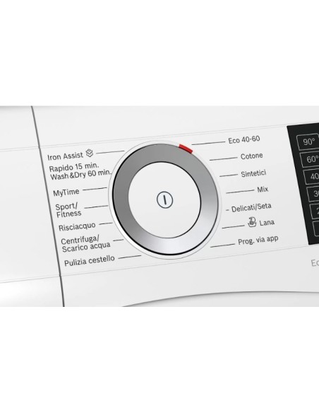 Bosch Serie 6 WDU8H540IT lavasciuga Libera installazione Caricamento frontale Bianco E