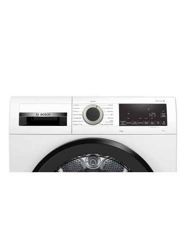 Bosch Serie 6 WQG233D0IT asciugatrice Libera installazione Caricamento frontale 8 kg A+++ Bianco