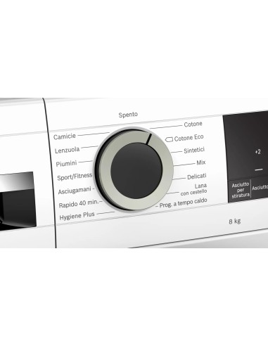 Bosch Serie 6 WQG233D0IT asciugatrice Libera installazione Caricamento frontale 8 kg A+++ Bianco
