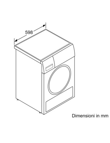 Bosch Serie 4 WTH85V08IT asciugatrice Libera installazione Caricamento frontale 8 kg A++ Bianco