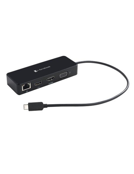 Dynabook PS0001UA1PRP replicatore di porte e docking station per notebook Cablato USB 2.0 Type-C Nero