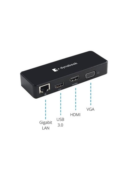 Dynabook PS0001UA1PRP replicatore di porte e docking station per notebook Cablato USB 2.0 Type-C Nero