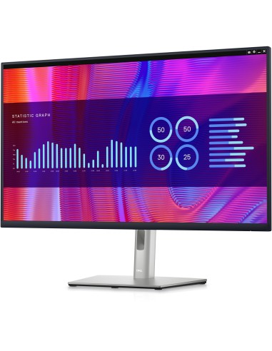 DELL P Series P3223DE 80 cm (31.5") 2560 x 1440 Pixel Quad HD LCD Nero, Argento