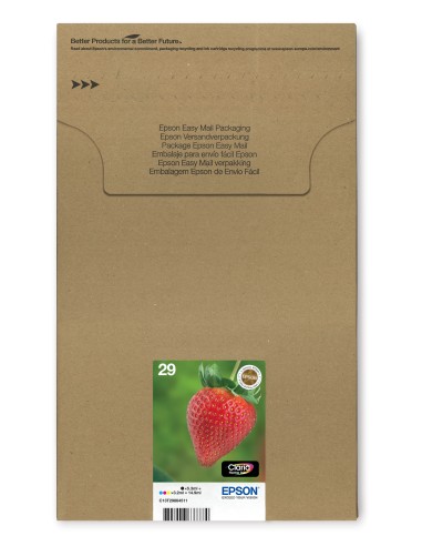 Epson Strawberry Multipack Fragole 4 colori Inchiostri Claria Home 29 in confezione EasyMail Packaging