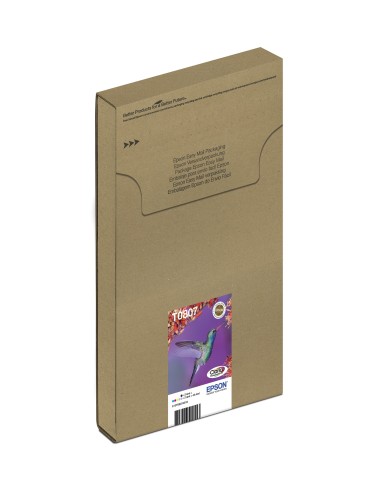 Epson Hummingbird Multipack 6 colori T0807 Claria Photographic Ink in confezione EasyMail Packaging