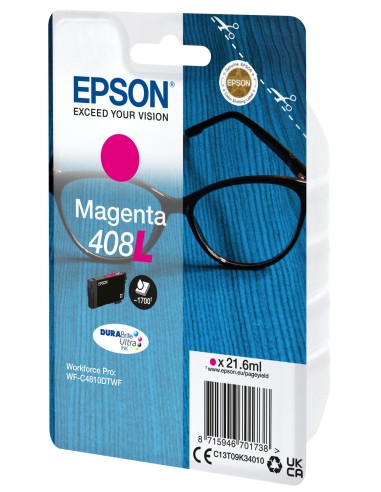 Epson Singlepack Magenta 408L DURABrite Ultra Ink