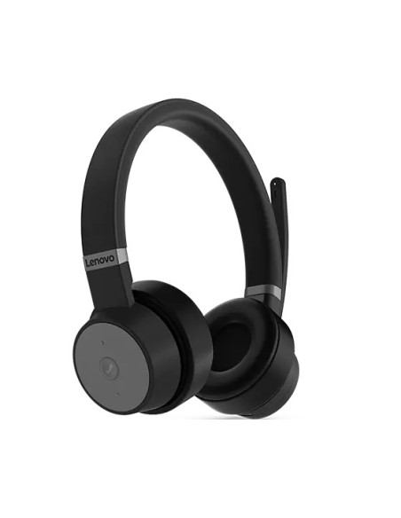 Lenovo Go Wireless ANC Auricolare Con cavo e senza cavo A Padiglione Ufficio USB tipo-C Bluetooth Base di ricarica Nero