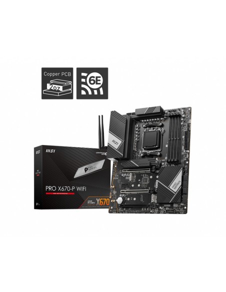 MSI PRO X670-P WIFI scheda madre AMD X670 Presa di corrente AM5 ATX