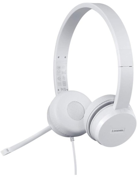 Lenovo 110 Auricolare Cablato A Padiglione Ufficio USB tipo A Grigio