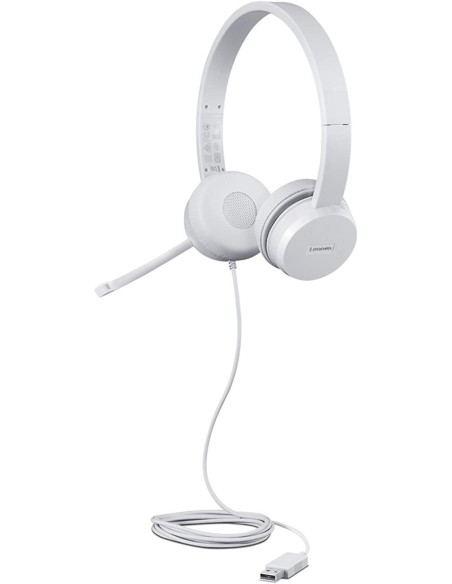 Lenovo 110 Auricolare Cablato A Padiglione Ufficio USB tipo A Grigio