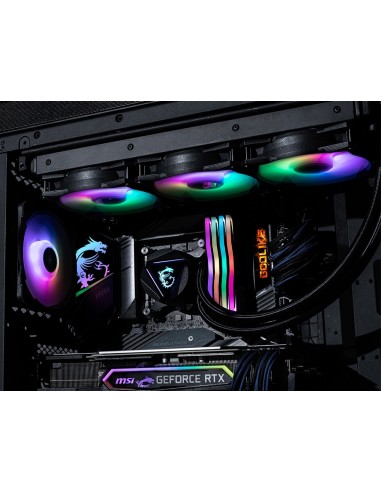 MSI MAG-CRLQD-360R2 sistema di raffreddamento per computer Scheda madre, Processore Kit di raffreddamento a liquido 12 cm Nero