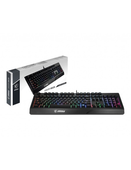 MSI VIGOR-GK20 tastiera USB QWERTY Inglese Nero