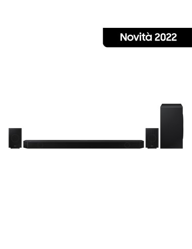 Samsung Soundbar HW-Q990B ZF con subwoofer e speaker 11.1.4 canali 656W 2022, audio 3D wireless ottimizzato, effetto cinema