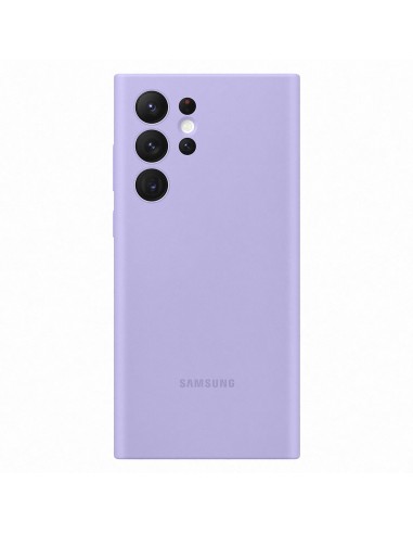 Samsung Cover in Silicone per Galaxy S22 Ultra, Lavender