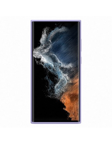 Samsung Cover in Silicone per Galaxy S22 Ultra, Lavender