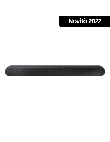 Samsung Soundbar HW-S50B ZF 3 canali 140W 2022, suono bilanciato e uniforme, music mode, tap sound