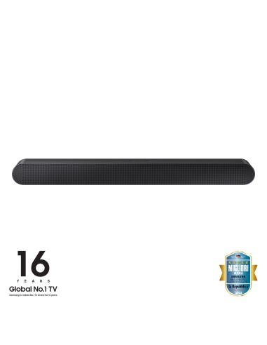 Samsung Soundbar HW-S50B ZF 3 canali 140W 2022, suono bilanciato e uniforme, music mode, tap sound
